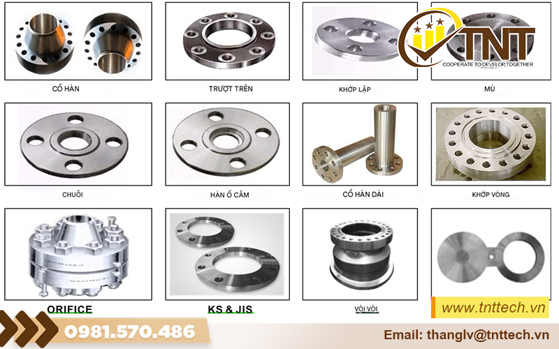 Các loại mặt bích phổ biến