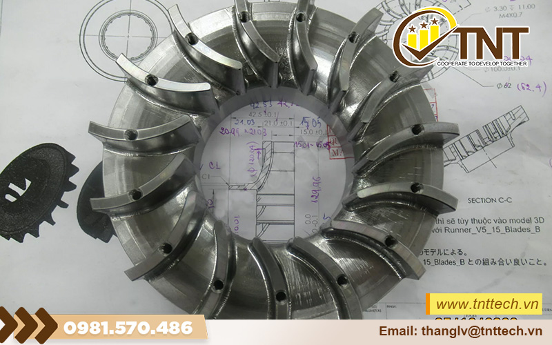 Gia công loạt cum chi tiết cơ khí chính xác