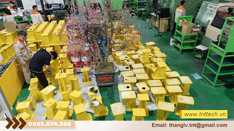 Gia công chân đế chịu lực