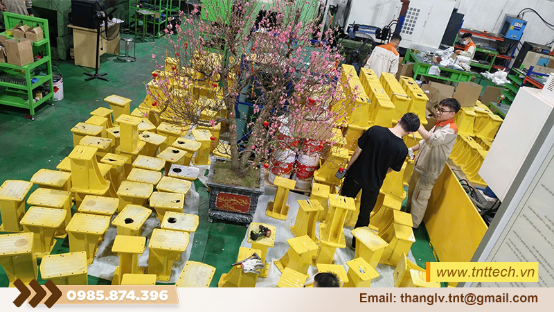 Gia công chân đế chịu lực